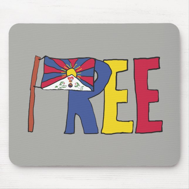 Free Tibet Mouse Mat (Front)