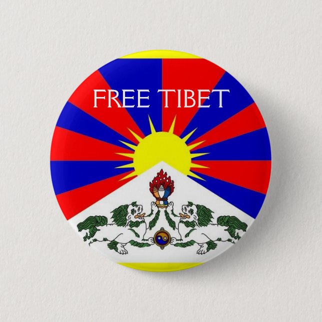 FREE TIBET Pin (Front)