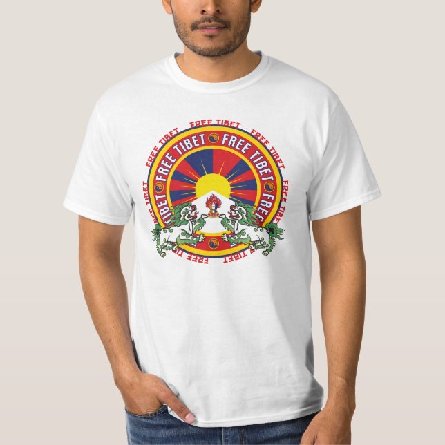 Free Tibet Round Logo T-Shirt (Front)