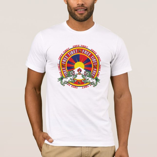 Free Tibet Round Logo T-Shirt (Front)