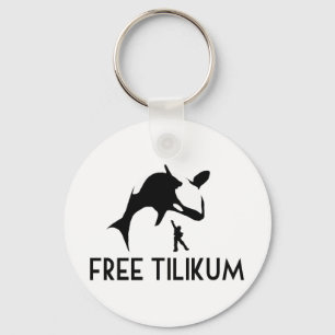 Free Tilikum Save the Orca Killer Whale Key Ring