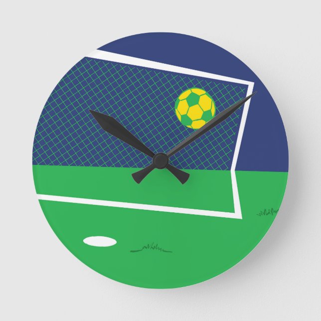 Free TIme Football Wall Clock (Front)