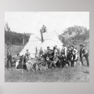 Free Time in Camp for Engineer Corps Poster
