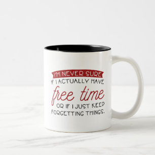 Free Time Two-Tone Coffee Mug