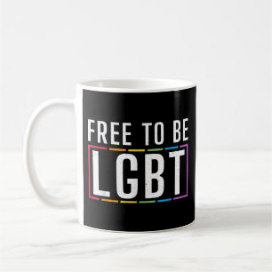 Free to be LGBT Bisexual Lesbian Gay Pride Coffee Mug