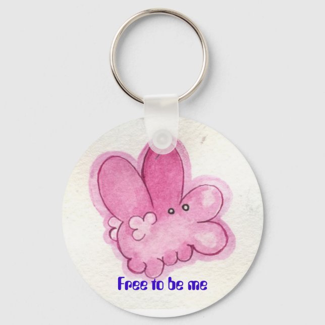Free to be me key ring (Front)