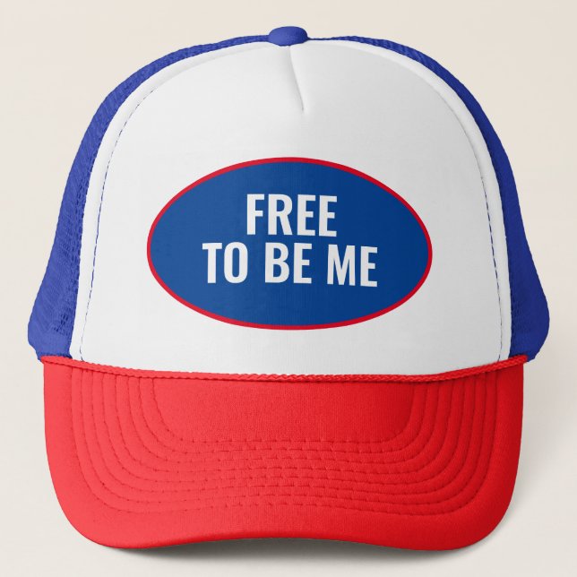Free To Be Me Trucker Hat (Front)