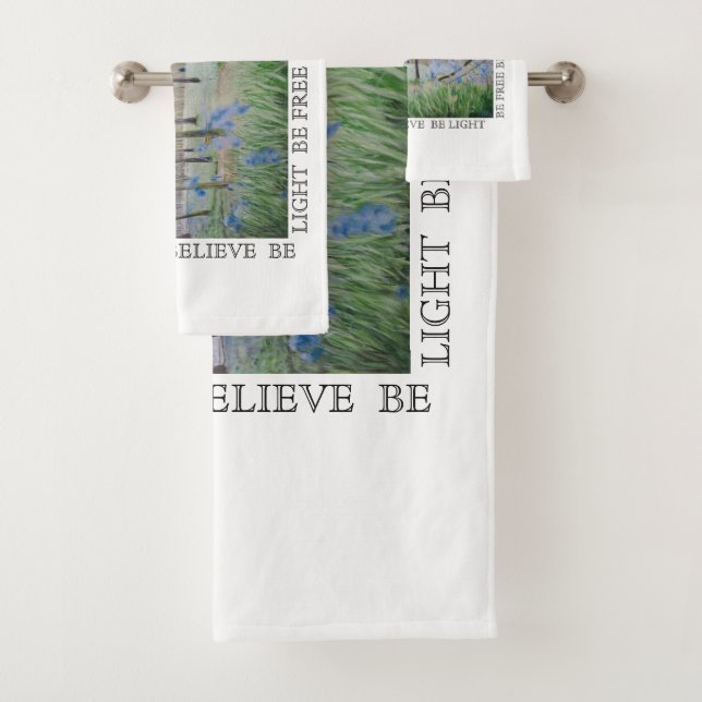 "Free to BE/Peace" Towel Set (Insitu)