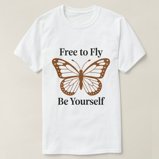 Free to Fly Butterfly Vintage Tee (Design Front)