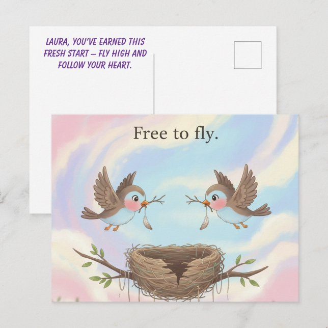 Free to Fly Card Divorce (Front/Back)