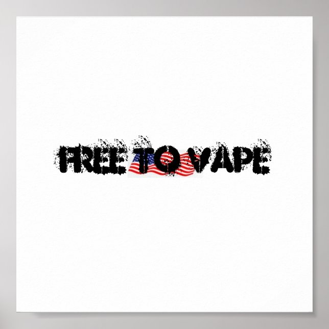 FREE TO VAPE DESIGN POSTER (Front)