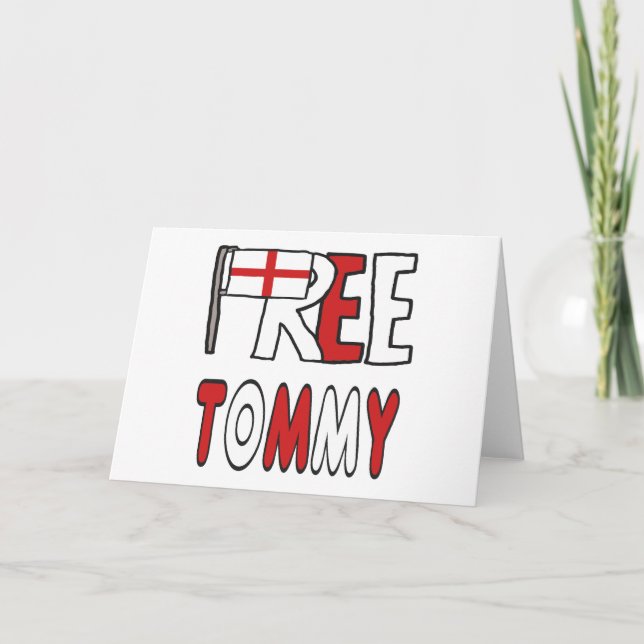 Free Tommy Thank You Card (Front)