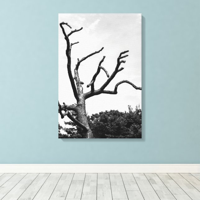 free tree canvas print (Insitu(Wood Floor))