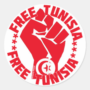 Free Tunisia Classic Round Sticker