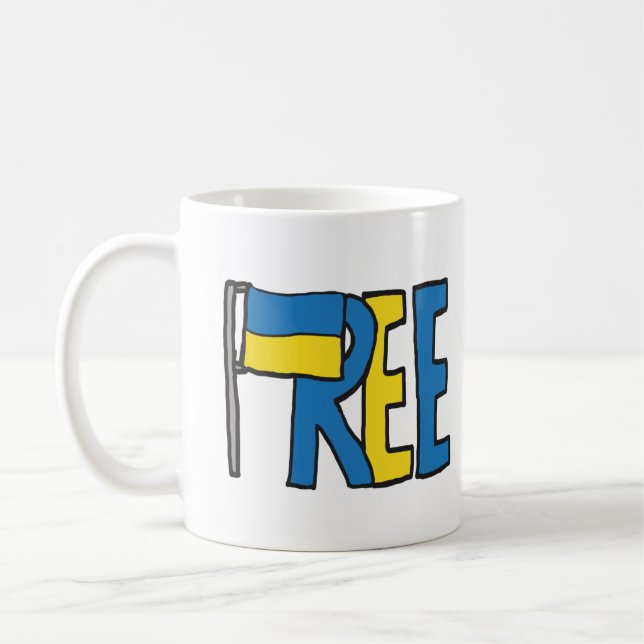 Free Ukraine Coffee Mug (Left)