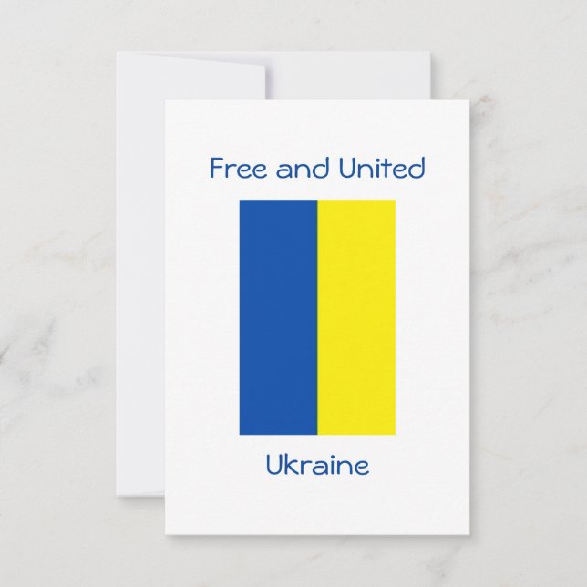 Free Ukraine Greeting Card (Front)