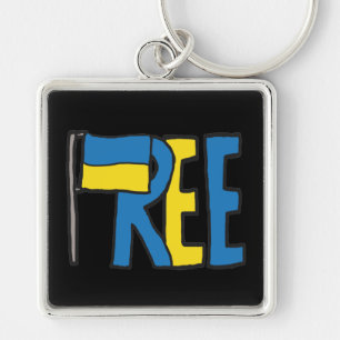 Free Ukraine Key Ring