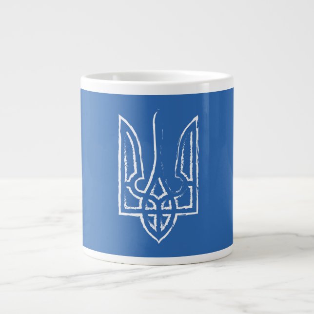 Free Ukraine  Large Coffee Mug (Front)