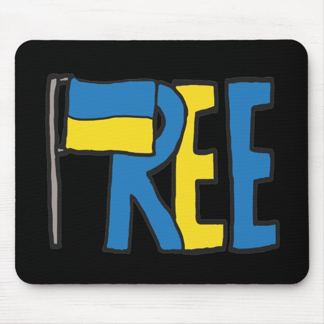 Free Ukraine Mouse Mat (Front)