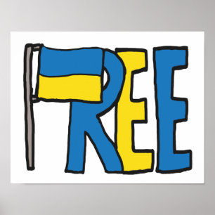 Free Ukraine Poster