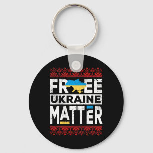 Free Ukraine Problem Ukrainian Shirt Ukraine Flag Key Ring