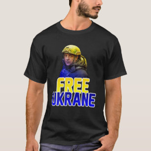 Free Ukraine Retro No War Ukraine Vintage T-Shirt