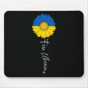 Free Ukraine Sun Flower Support Ukraine I Stand Wi Mouse Mat