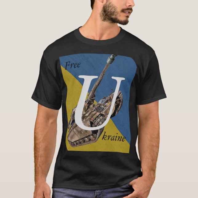Free Ukraine  T-Shirt (Front)