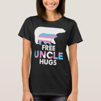 Free Uncle Hugs Transgender Rainbow Bear Lgbt Prid T-Shirt