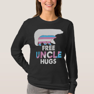 Free Uncle Hugs Transgender Rainbow Bear Lgbt Prid T-Shirt