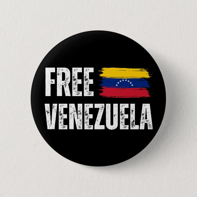 Free Venezuela 6 Cm Round Badge (Front)