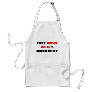 Free Wi-Fi Wi-Fi Is Innocent Standard Apron