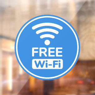 Free Wi-Fi Window Cling