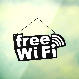 Free Wi-Fi Window Cling