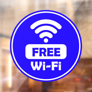 Free Wi-Fi Window Cling