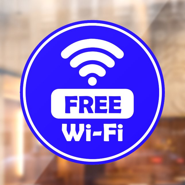 Free Wi-Fi Window Cling (Sheet 2)