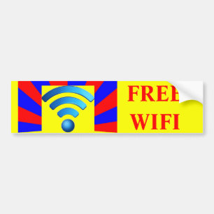 Free Wifi Bumper Sticker