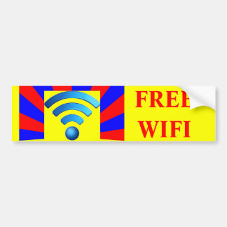 Free Wifi Bumper Sticker
