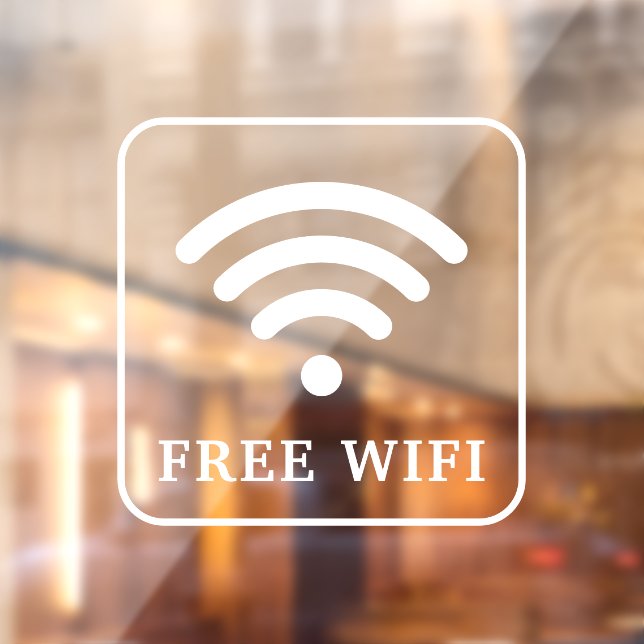 Free Wifi Window Cling (Sheet 2)