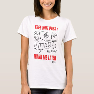 Free Wifi Women White T-Shirt