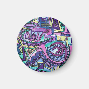 Free Will-Hand Painted Abstract Art Magnet