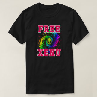 Free Xenu Rainbow Spiral Funny Anti-Scientology T-Shirt