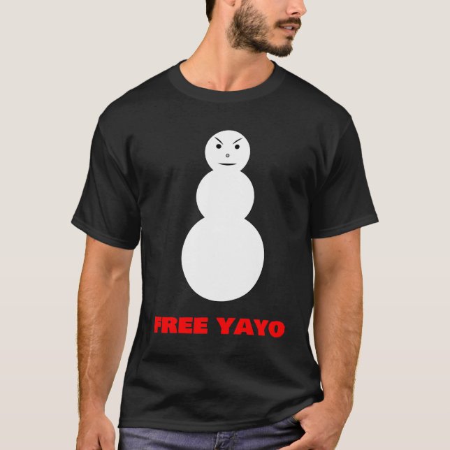 FREE YAYO - Angry Snowman T-Shirt (Front)