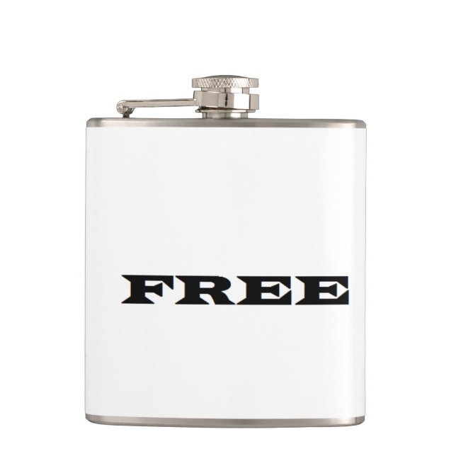 free you are FREE Hip Flask (Front)