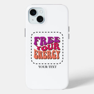 Free Your Energy - Vibrant Retro iPhone 15 Mini Case