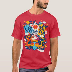 Free Your Mind 60s Psychedelic Trippy Graphic B T-Shirt