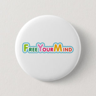 Free Your Mind 6 Cm Round Badge