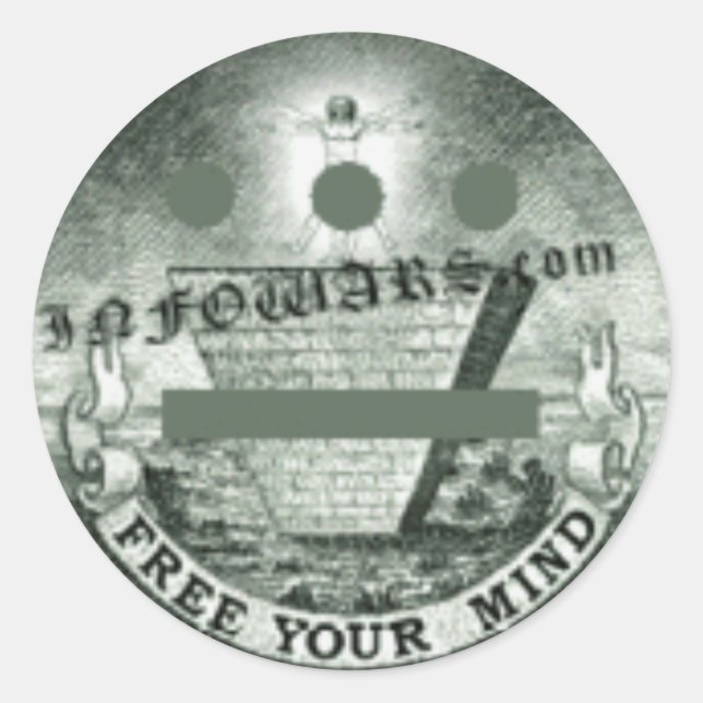 Free Your Mind Classic Round Sticker (Front)