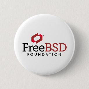 FreeBSD Foundation Logo 6 Cm Round Badge