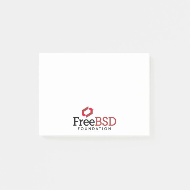FreeBSD Foundation Logo Post-it Notes (Front)